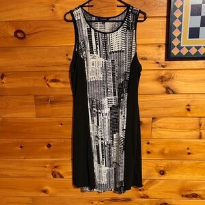 Banana Republic Monochrome Cityscape stretchy Dress